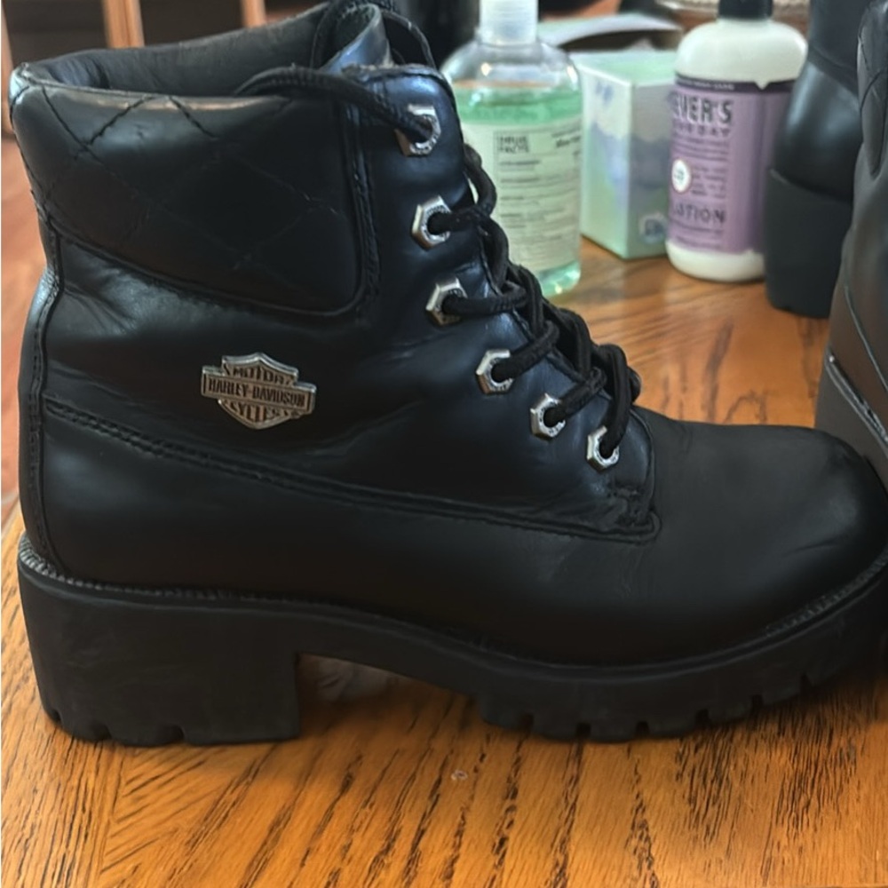 Harley-Davidson Women's Black Combat Boots